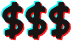 3 Dollar signs